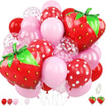 Strawberry Pink Red Balloon Set