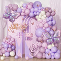 Pink Purple Butterfly Balloon Arch Kit